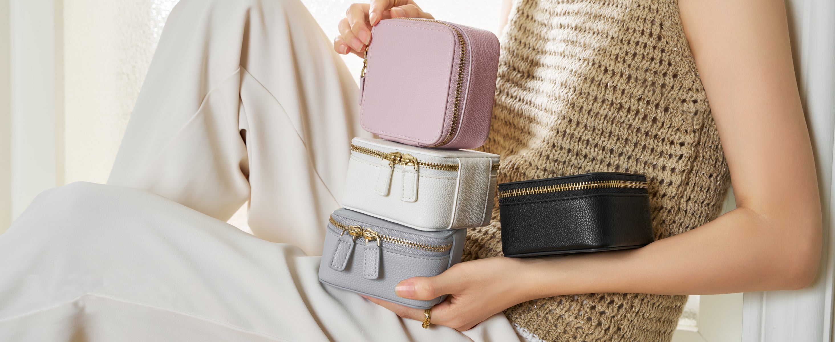 POPVIBE Travel Jewelry Case Set Collection