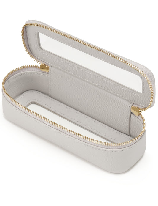Popvibe Clear Makeup Bag, Slim Sleek, Grey
