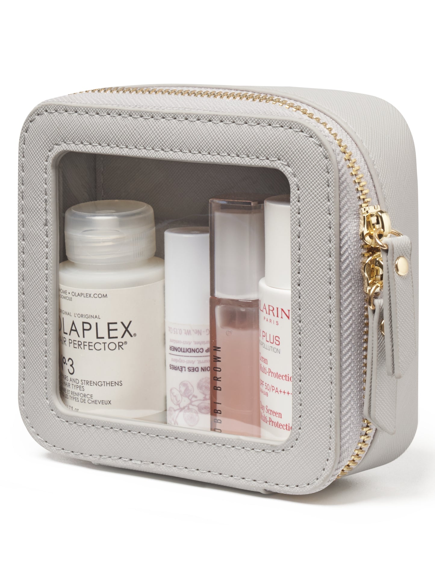 Popvibe Clear Makeup Bag, Mini, Grey